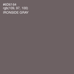 #6D6164 - Ironside Gray Color Image