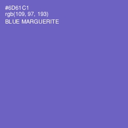 #6D61C1 - Blue Marguerite Color Image