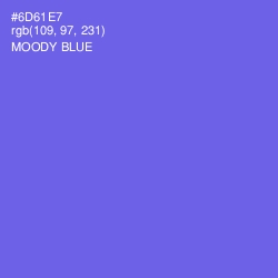 #6D61E7 - Moody Blue Color Image