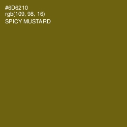 #6D6210 - Spicy Mustard Color Image