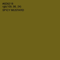 #6D6218 - Spicy Mustard Color Image