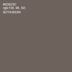 #6D625C - Soya Bean Color Image