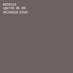 #6D6263 - Ironside Gray Color Image