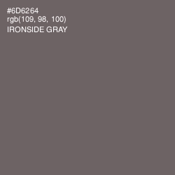 #6D6264 - Ironside Gray Color Image