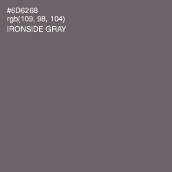 #6D6268 - Ironside Gray Color Image
