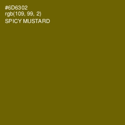 #6D6302 - Spicy Mustard Color Image