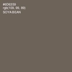 #6D6359 - Soya Bean Color Image