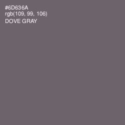 #6D636A - Dove Gray Color Image