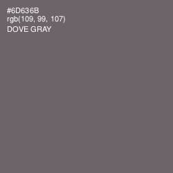 #6D636B - Dove Gray Color Image