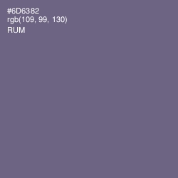 #6D6382 - Rum Color Image