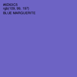 #6D63C5 - Blue Marguerite Color Image