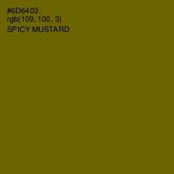 #6D6403 - Spicy Mustard Color Image