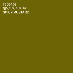 #6D6406 - Spicy Mustard Color Image