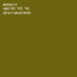 #6D6412 - Spicy Mustard Color Image