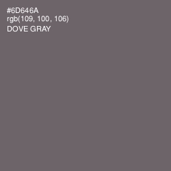 #6D646A - Dove Gray Color Image