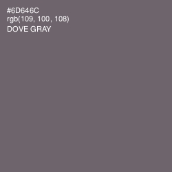 #6D646C - Dove Gray Color Image