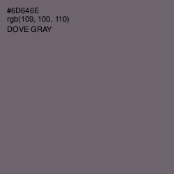 #6D646E - Dove Gray Color Image