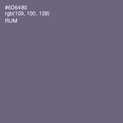 #6D6480 - Rum Color Image