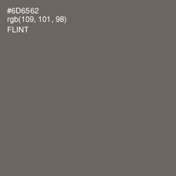 #6D6562 - Flint Color Image