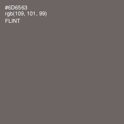 #6D6563 - Flint Color Image