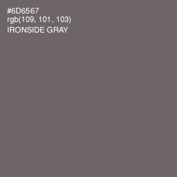 #6D6567 - Ironside Gray Color Image