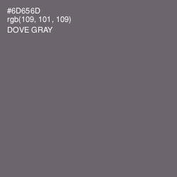 #6D656D - Dove Gray Color Image