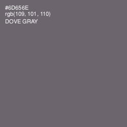 #6D656E - Dove Gray Color Image