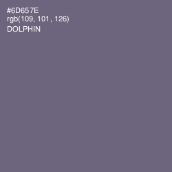 #6D657E - Dolphin Color Image