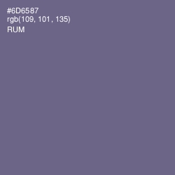 #6D6587 - Rum Color Image