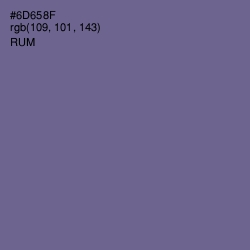 #6D658F - Rum Color Image