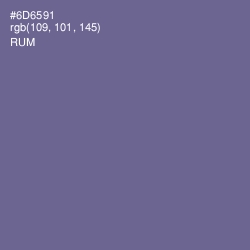 #6D6591 - Rum Color Image