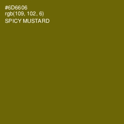 #6D6606 - Spicy Mustard Color Image