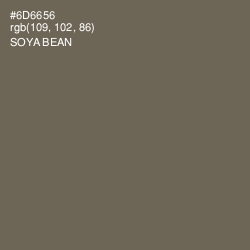 #6D6656 - Soya Bean Color Image