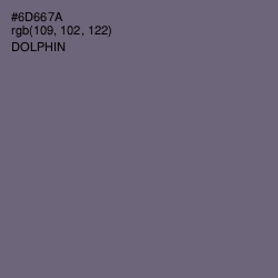 #6D667A - Dolphin Color Image