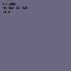 #6D6680 - Rum Color Image