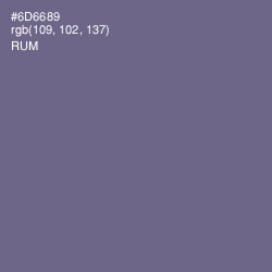 #6D6689 - Rum Color Image