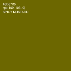 #6D6700 - Spicy Mustard Color Image