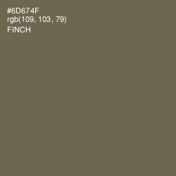 #6D674F - Finch Color Image