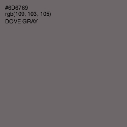 #6D6769 - Dove Gray Color Image