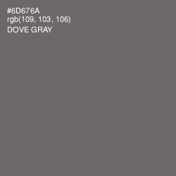 #6D676A - Dove Gray Color Image