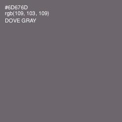 #6D676D - Dove Gray Color Image