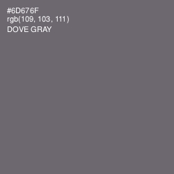 #6D676F - Dove Gray Color Image