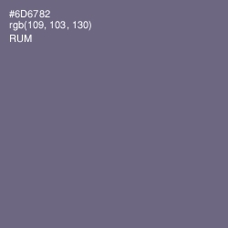 #6D6782 - Rum Color Image