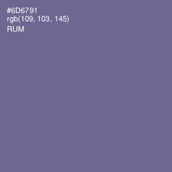 #6D6791 - Rum Color Image