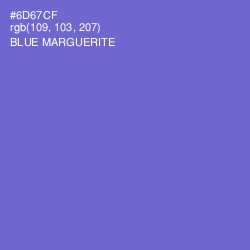 #6D67CF - Blue Marguerite Color Image