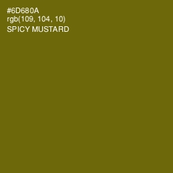 #6D680A - Spicy Mustard Color Image