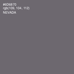 #6D6870 - Nevada Color Image