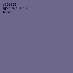 #6D688B - Rum Color Image
