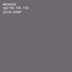 #6D696E - Dove Gray Color Image