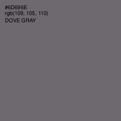 #6D696E - Dove Gray Color Image